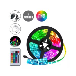 TIRA LED RGB 5050 12 VOLT FUENTE + CONTROL